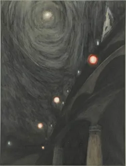 Belgian Fine Art Images Prints: Moonlight and Light, c. 1909. Creator: Spilliaert, Leon (1881-1946)