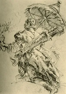 A Moor with Quiver and sunshade, 1752, (1928). Artist: Giovanni Battista Tiepolo A Moor with Quiver and sunshade, 1752, (1928). Artist: Giovanni Battista Tiepolo