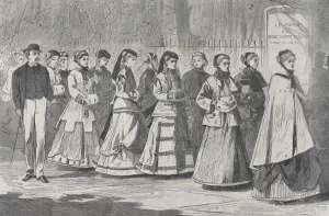 The Morning Walk - The Young Ladies School Promenading the Avenue (Harper's Wee The Morning Walk - The Young Ladies School Promenading the Avenue (Harper's Wee