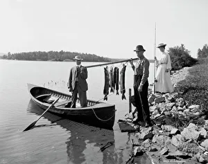 Heritage Art America Prints: A Morning's catch in the Adirondacks, c1903. Creator: Unknown