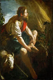 Moses And The Burning Bush Prints: Moses before the Burning Bush
