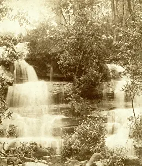 Black And White Landscapes Prints: Mosman Bay: upper falls. Creator: Unknown