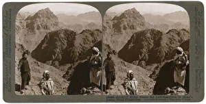 Mount of Moses, where the law was given to Israels leader, the Sinai wilderness, 1900s Mount of Moses, where the law was given to Israels leader, the Sinai wilderness, 1900s