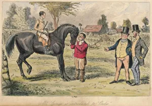 John Leech Engraving Prints: Mr. Sponge is introduced to Ercles, 1865. Artists: John Leech, Hablot Knight Browne