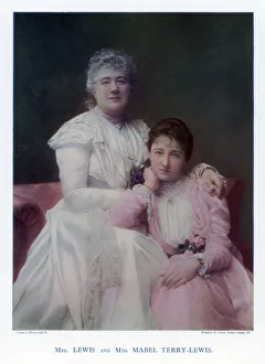 Mrs Lewis (Kate Terry) and Miss Mabel Terry-Lewis, British actresses, 1901 Mrs Lewis (Kate Terry) and Miss Mabel Terry-Lewis, British actresses, 1901