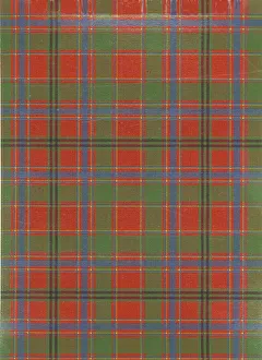 Print of a Scottish Tartan Pattern, c1935
