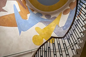 Murals by Oskar Schlemmer in Main building, Bauhaus-University Weimar, (1904-1911) Murals by Oskar Schlemmer in Main building, Bauhaus-University Weimar, (1904-1911)
