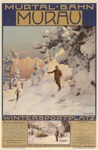 Skiing In Austria Prints: Murau, c1908-1910. Creator: Jahn, Gustav (1879-1919)