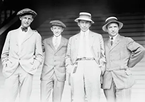 Black And White Tennis Images Prints: Murray, Johnston, McLaughlin [i.e. McLoughlin], Bundy, 1914. Creator: Bain News Service