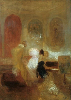 Images Dated 4th August 2005: Music Party, East Cowes Castle, c1835. Artist: JMW Turner