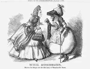 Punch Magazine Satire Prints: Mutual Accommodation, 1860