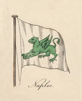 Italian Flag Prints: Naples, 1838