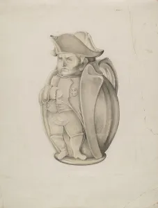 Napoleon Toby Mug, c. 1939. Creator: Grace Halpin Napoleon Toby Mug, c. 1939. Creator: Grace Halpin