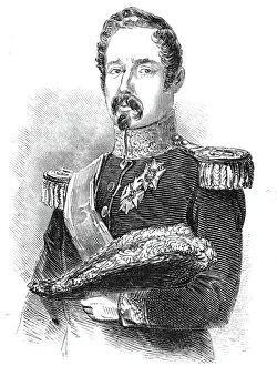 Black and white Print of Ramon Maria Narvaez y Campos, 1844