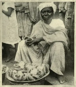 In a Native Fish-Market Print, c1948