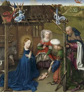 Jacques Daret's The Nativity Print, 1434