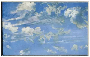 A print of a cloud study from 1822