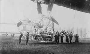 George Grantham Bain Photographer Prints: Naval Airship, Parseval, between c1910 and c1915. Creator: Bain News Service