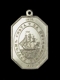 Naval reward medal commemorating the voyage of the Nadezhda, 1806 Naval reward medal commemorating the voyage of the Nadezhda, 1806