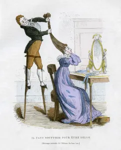 It is necessary to suffer to be beautiful, 1882-1884. Artist: EA Tilly It is necessary to suffer to be beautiful, 1882-1884. Artist: EA Tilly