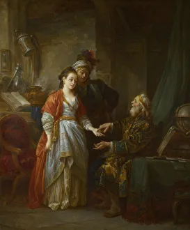 The Necromancer, ca 1775. Artist: Le Prince, Jean-Baptiste (1734-1781) The Necromancer, ca 1775. Artist: Le Prince, Jean-Baptiste (1734-1781)