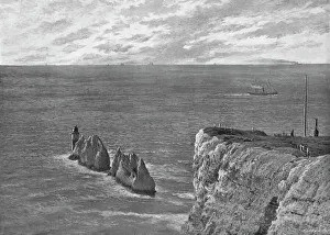 The Needles, Isle of Wight, c1896. Artist: Poulton & Co The Needles, Isle of Wight, c1896. Artist: Poulton & Co
