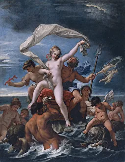 Neptune and Amphitrite. Artist: Ricci, Sebastiano (1659-1734) Neptune and Amphitrite. Artist: Ricci, Sebastiano (1659-1734)