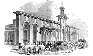 Victorian Era Transport Prints: The New Bricklayers Arms Terminus of the South-Eastern Railway, 1844