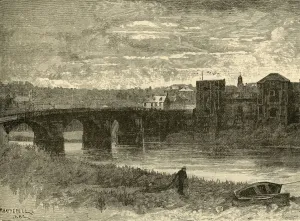 Newport Bridge and Castle, 1898. Creator: Unknown Newport Bridge and Castle, 1898. Creator: Unknown