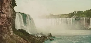 US Tourism Attractions Prints: Niagara, general view from Cave of the Winds, ca 1900. Creator: Unknown