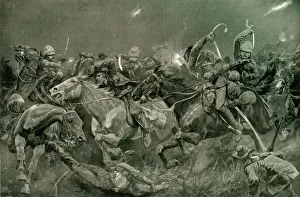 The Night Charge of the 19th Hussars Near Lydenberg on Nov. 7th 1900, 1901. Creator The Night Charge of the 19th Hussars Near Lydenberg on Nov. 7th 1900, 1901. Creator