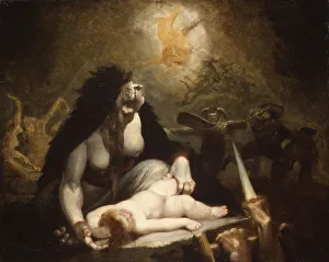 The Night-Hag Visiting Lapland Witches, 1796. Creator: Henry Fuseli The Night-Hag Visiting Lapland Witches, 1796. Creator: Henry Fuseli