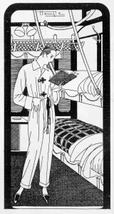 The Night Sleeper, 1920 Print