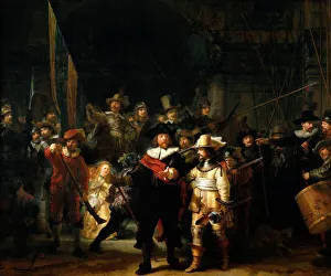 Rembrandt's Print of The Night Watch, 1642