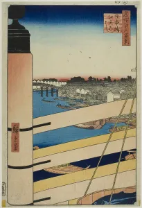 Ando Hiroshige Prints: Nihon Bridge and Edo Bridge (Nihonbashi)
