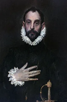 A Nobleman with his Hand on his Chest, c1577-1584. Artist: El Greco A Nobleman with his Hand on his Chest, c1577-1584. Artist: El Greco