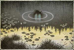 Nokken. Artist: Kittelsen, Theodor (1857-1914) Nokken. Artist: Kittelsen, Theodor (1857-1914)