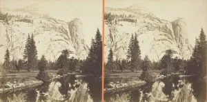 Yosemite Valley Prints: North Dome, Royal Arches and Washington Column, Yosemite Valley, Mariposa County, Cal