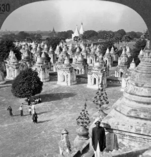 The north section of the 450 Pagodas, Mandalay, Burma (Myanmar), 1900s The north section of the 450 Pagodas, Mandalay, Burma (Myanmar), 1900s