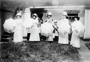 N.Y. Suffragettes Print, c1910-1915