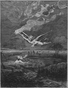 Outdoor Portraits Prints: Will O the Wisp, c19th century