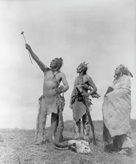 Framed Print : Edward Curtis Print: The Oath-Apsaroke