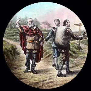 Christian Allegory Images Prints: Obstinate goes home, c1910. Creator: Unknown