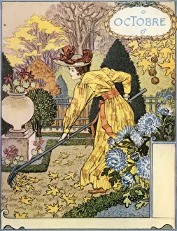 Octobre, 1896. Creator: Eugene Samuel Grasset Octobre, 1896. Creator: Eugene Samuel Grasset