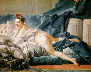 Odalisque, 1745 Print from the Louvre Collection