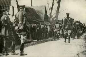 World War One Britain Prints: Off To The Trenches, (1919). Creator: Unknown