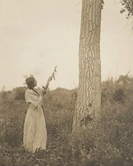 Edward Curtis Images Prints: Offering the pipe, 1908. Creator: Edward Sheriff Curtis