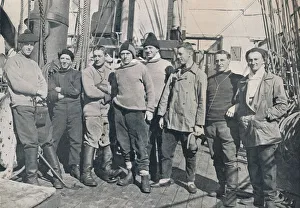 The Officers of the Terra Nova, 1912 Voyage, (1913). Artist: Herbert Ponting The Officers of the Terra Nova, 1912 Voyage, (1913). Artist: Herbert Ponting