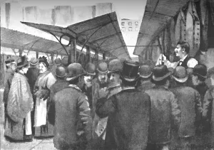 Old Clothes Market, Houndsditch, 1891. Artist: William Luker Old Clothes Market, Houndsditch, 1891. Artist: William Luker