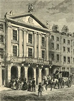 Front of Old Drury Lane Theatre, (1881). Creator: Unknown Front of Old Drury Lane Theatre, (1881). Creator: Unknown